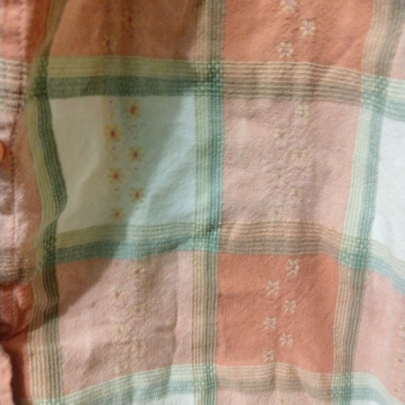 ANGELIQUE short sleeve flower flannel - Picture 3 of 4